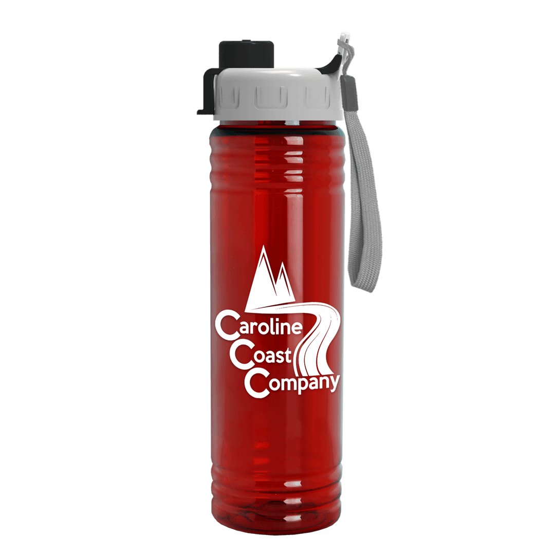 Slim Fit RPET Bottle with Quick-Snap Lid - 24 oz.