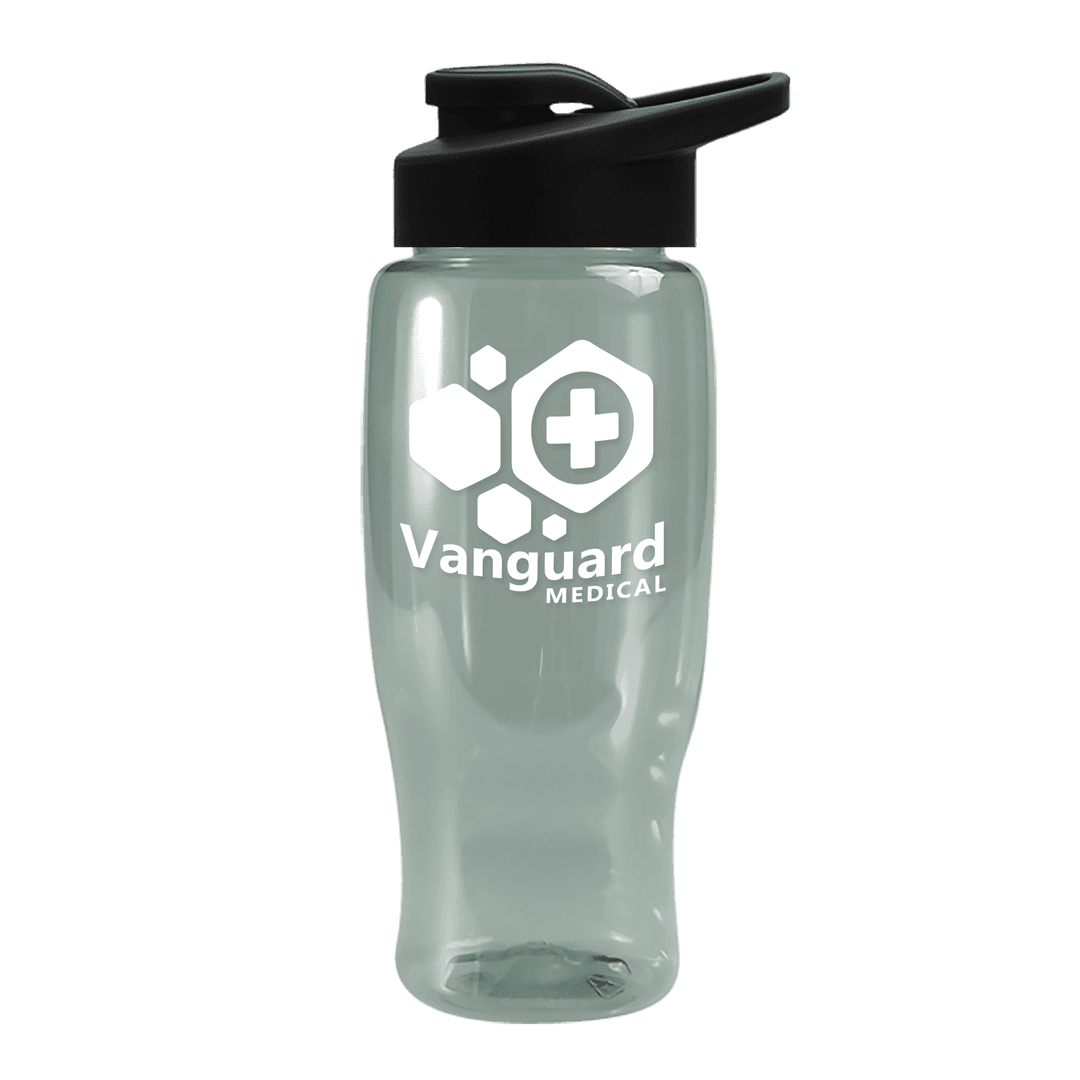Poly+ Recycled Bottle with Drink-Thru Lid - 27 oz.