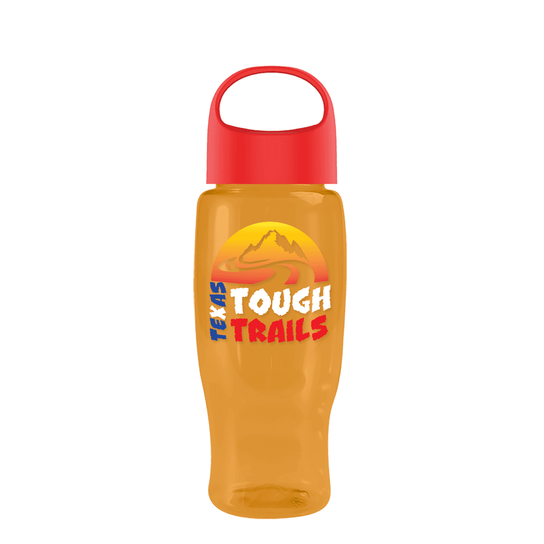 Poly+ Recycled Bottle with Oval Crest Lid - 27 oz.