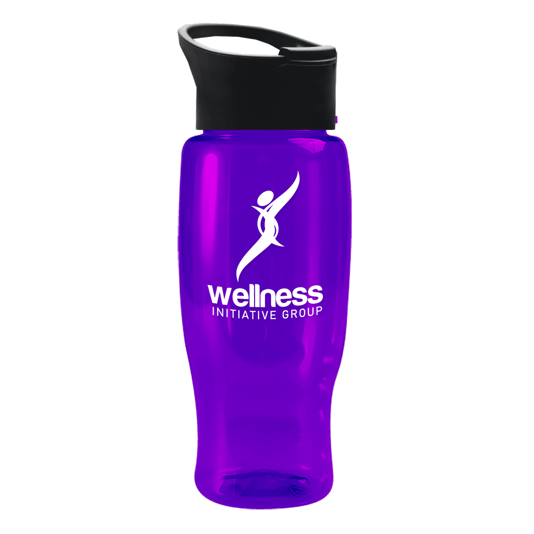 Poly+ Recycled Bottle with Pop-Up Lid - 27 oz.