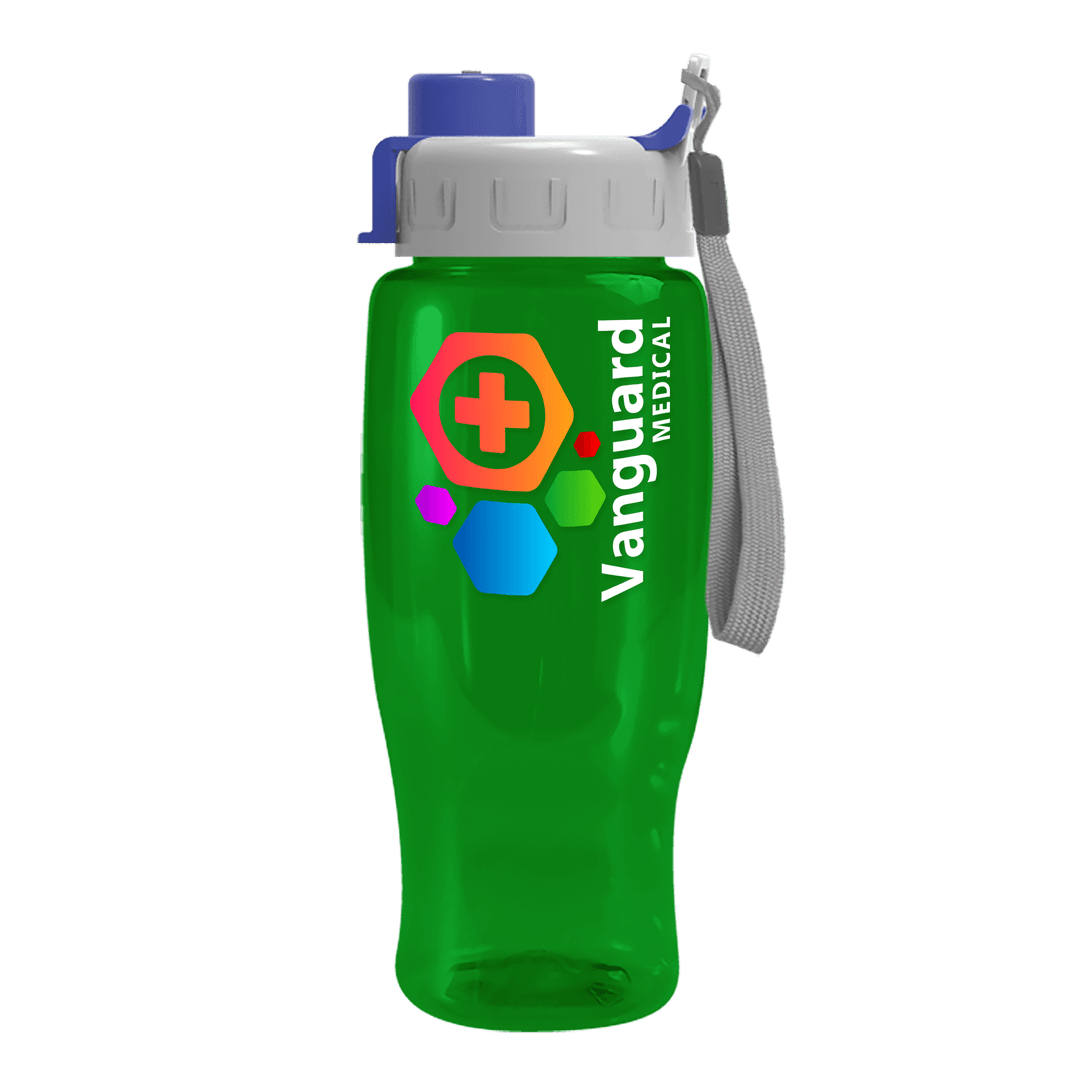 Poly+ Recycled Bottle with Quick-Snap Lid - 27 oz.