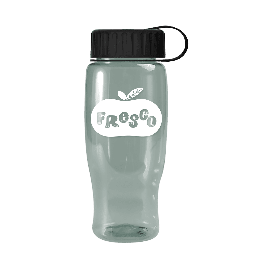 Poly+ Recycled Bottle with Tethered Lid - 27 oz.