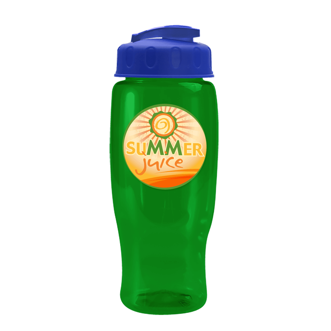 Poly+ Recycled Bottle with Flip-Top Lid - 27 oz.