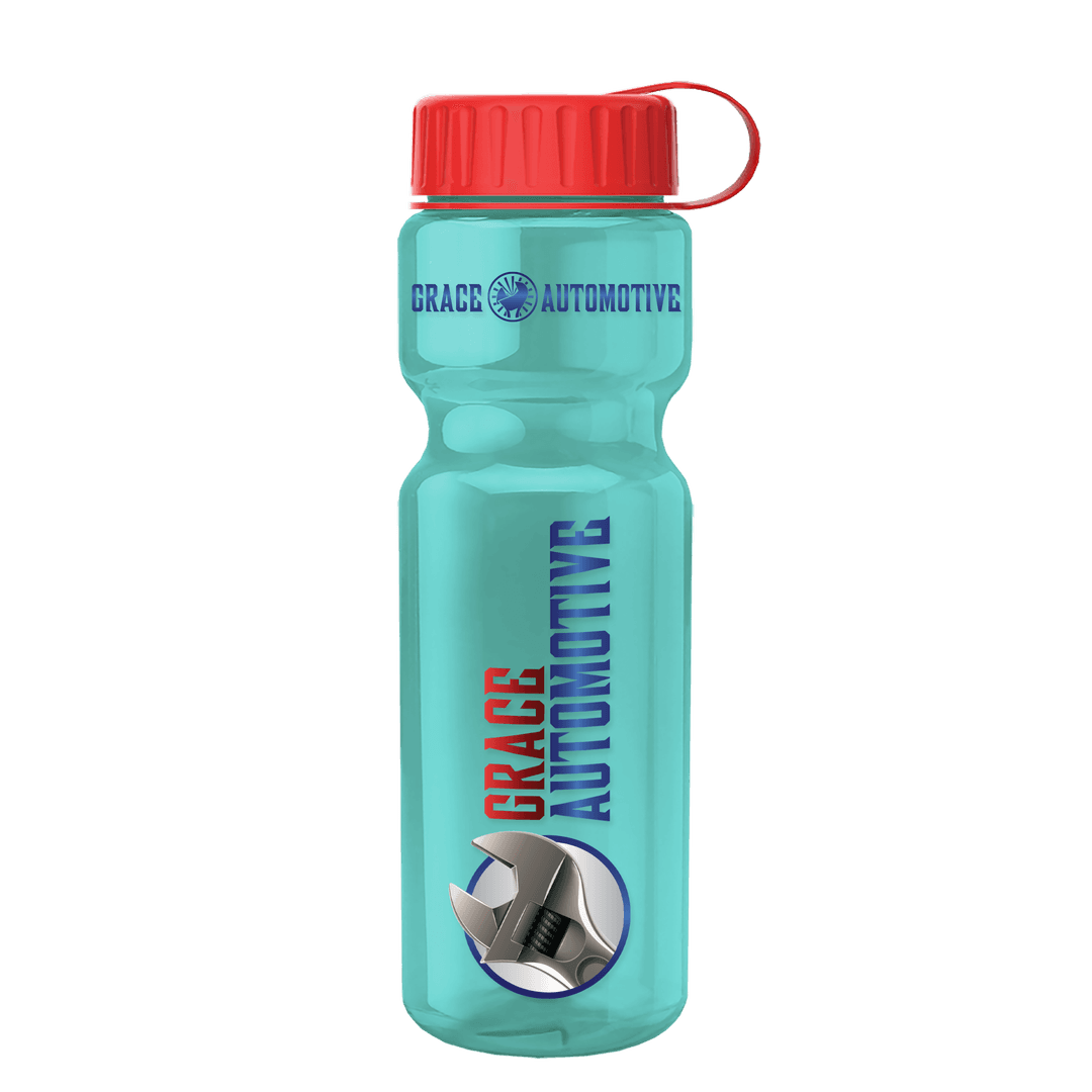 Champ Recycled Bottle with Tethered Lid - 28 oz.