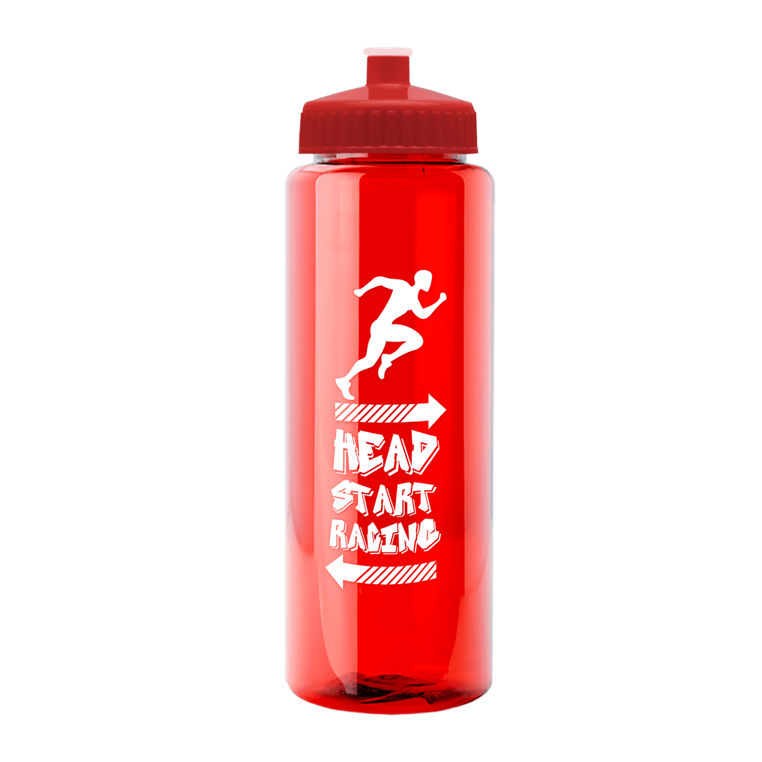 Slim Fit RPET Bottle with Push-Pull Lid - 32 oz.