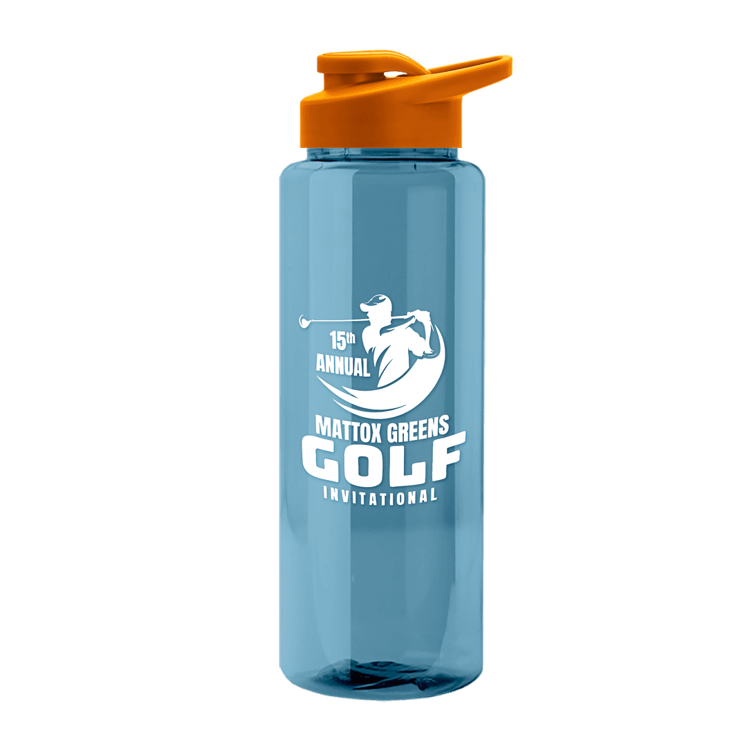 Slim Fit RPET Bottle with Drink-Thru Lid - 32 oz.