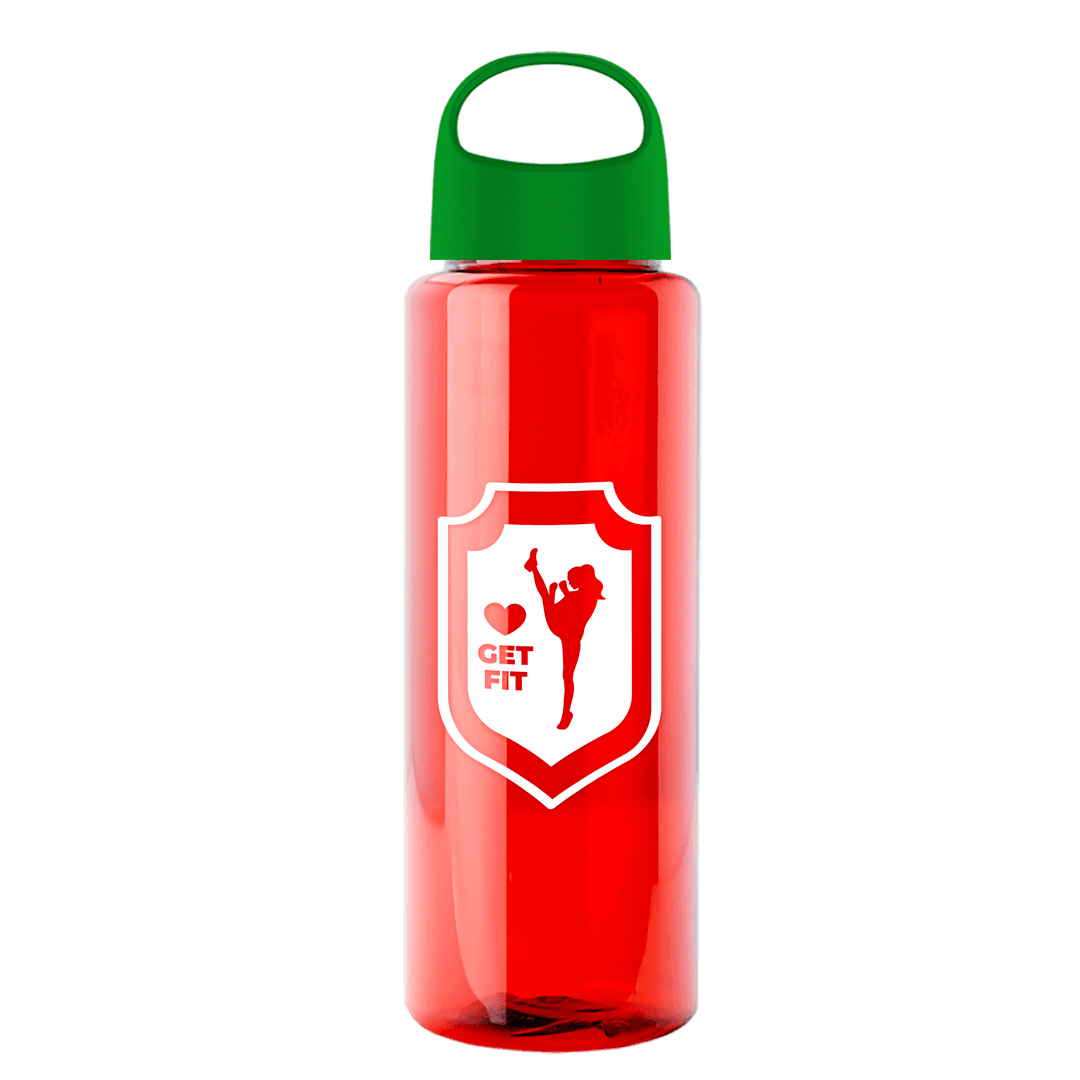 Slim Fit RPET Bottle with Oval Crest Lid - 32 oz.