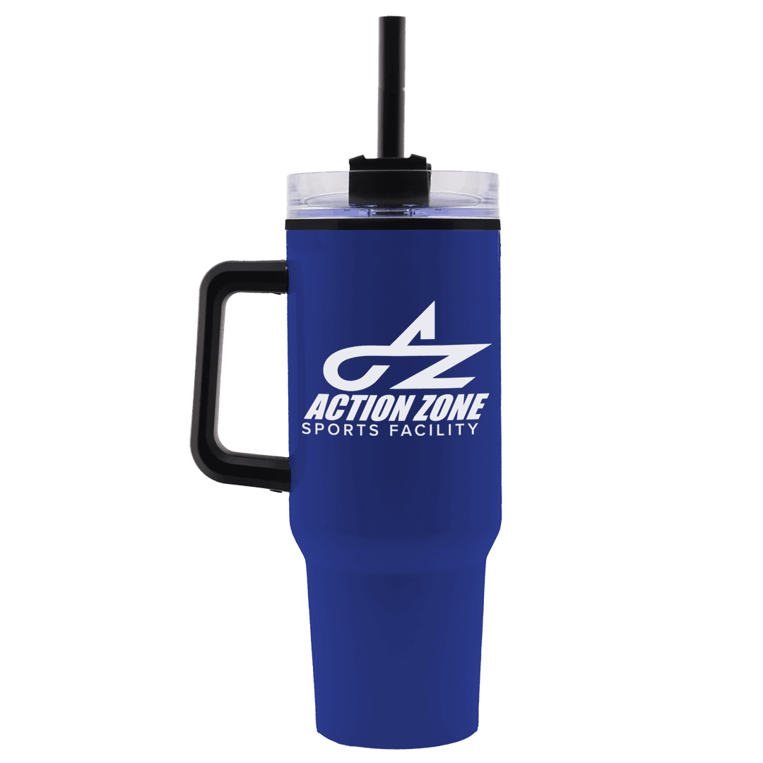Roam Stainless Steel Handle Mug with Straw - 40 oz.