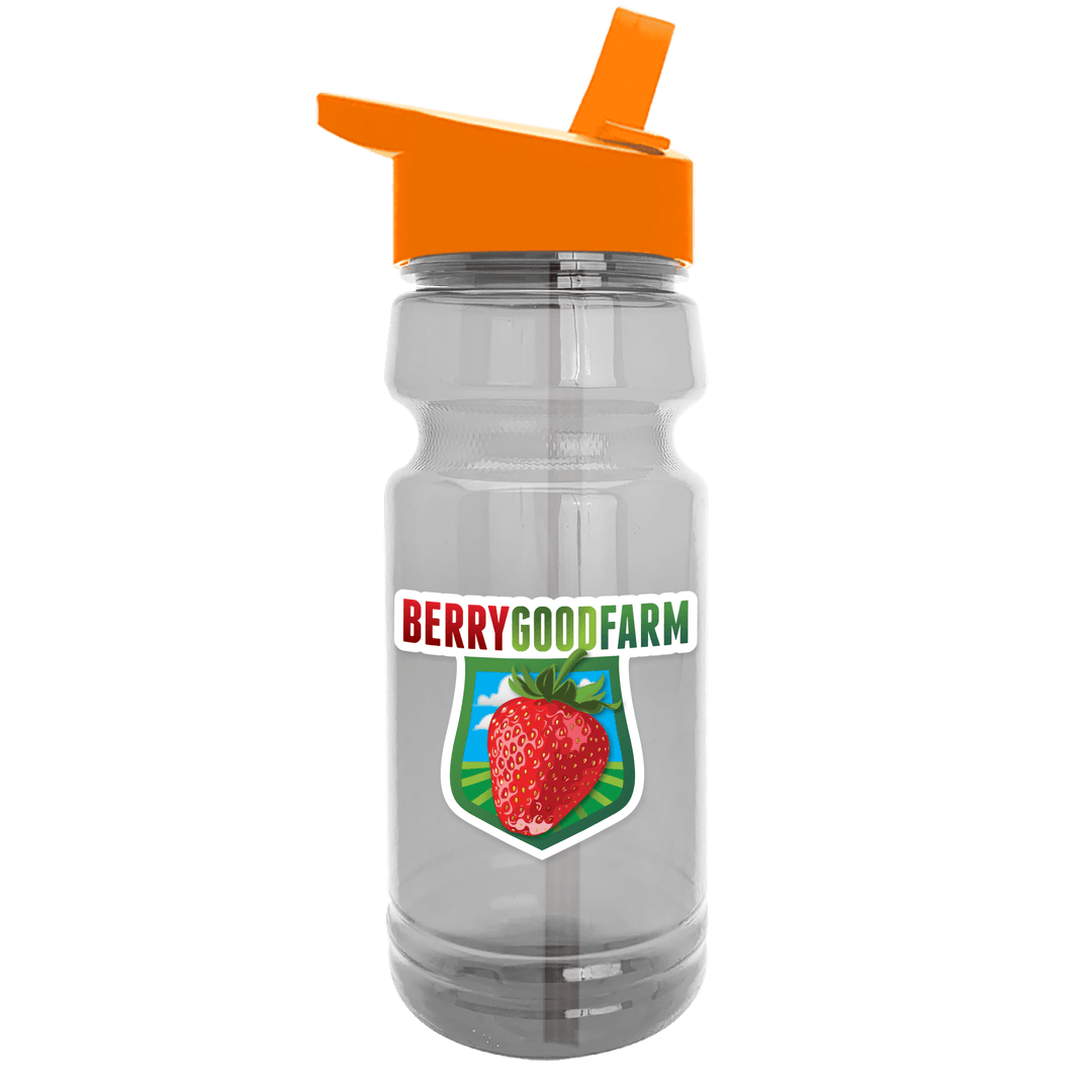 Trainer Clear Bottle with Flip-Straw Lid - 24 oz.