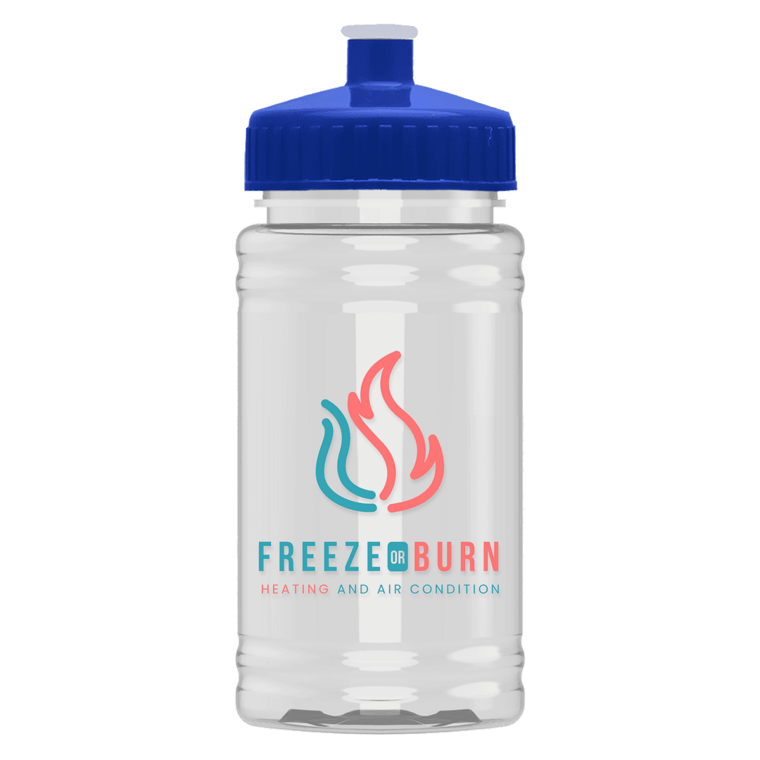 Mini Bottle with Push-Pull Lid - 16 oz.