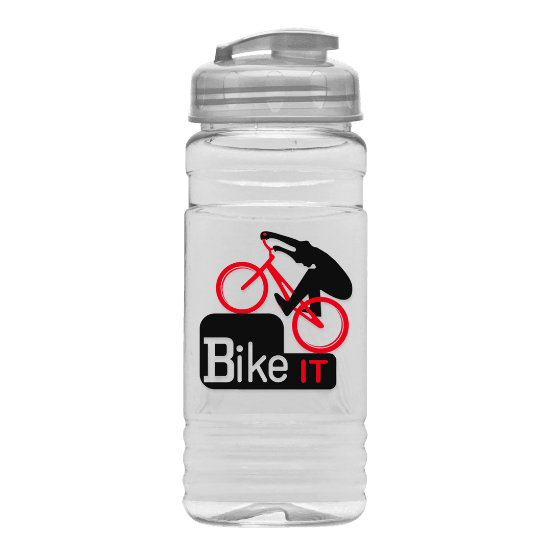 Clear Bottle with Flip-Top Lid - 20 oz.