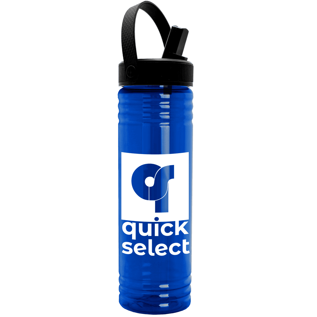 Slim Fit Bottle with Flip-Straw, Swivel-Handle Lid - 24 oz.