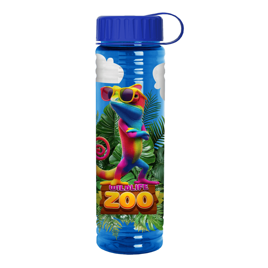 Slim Fit Bottle with Tethered Lid - 24 oz.