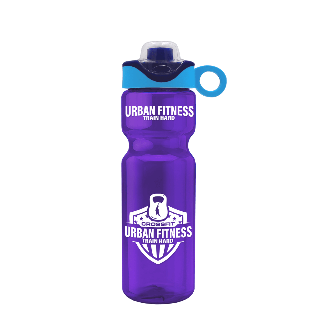 Champ Bottle with Two-Tone Drink-Thru Lid with Silicone Loop - 28 oz.