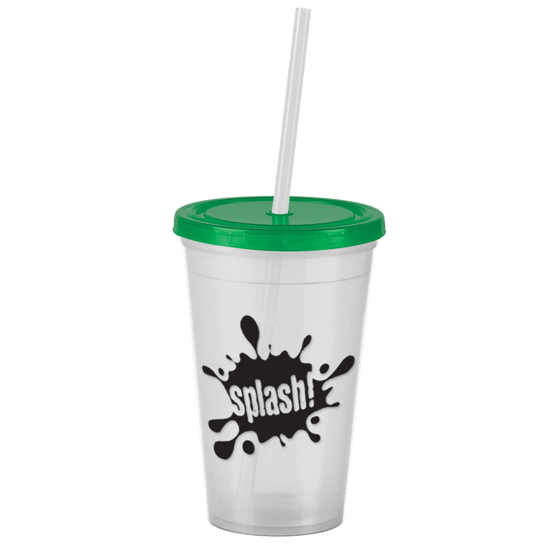 Pioneer Insulated Tumbler with Straw - 16 oz.