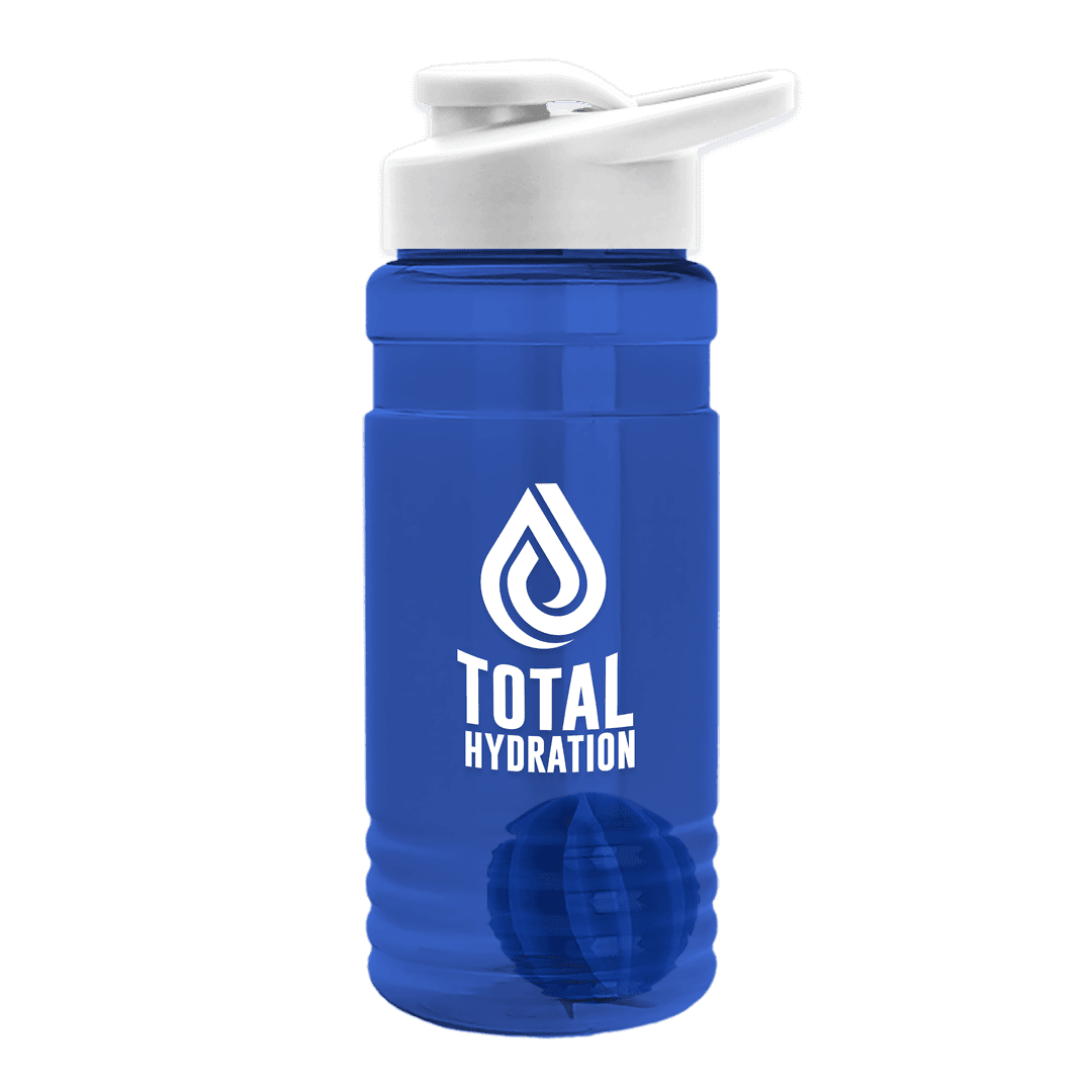 Groove Tritan® Shaker Bottle with Drink-Thru Lid and Mixing Ball - 20 oz.