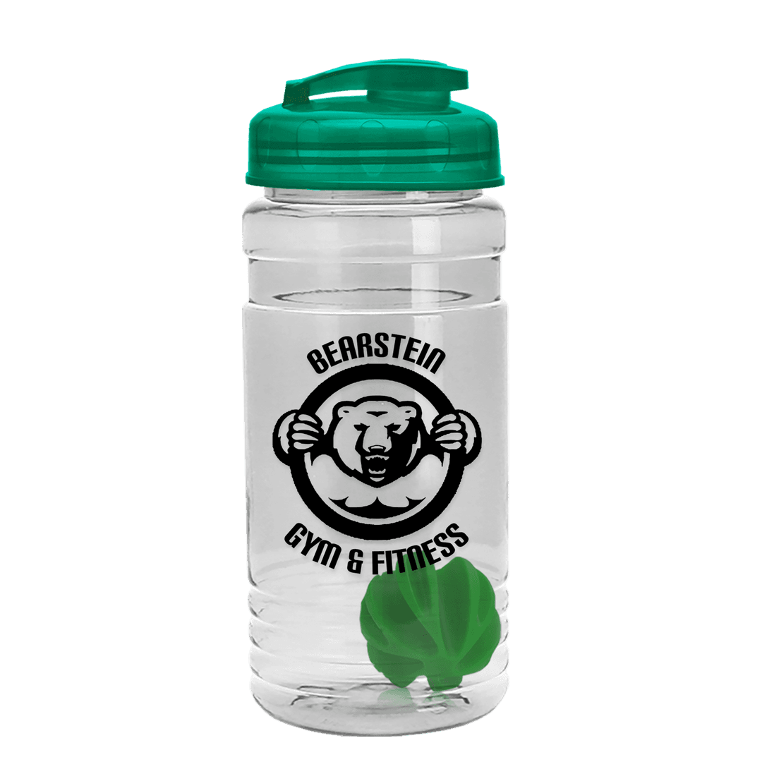 Groove Tritan® Shaker Bottle with Flip-Top Lid and Mixing Ball - 20 oz.