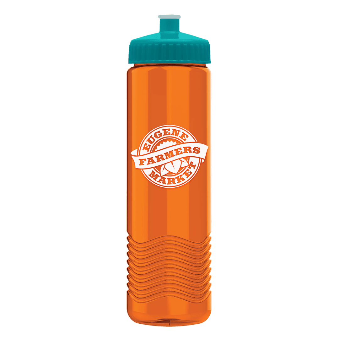 Wave Tritan® Bottle with Push-Pull Lid - 24 oz.