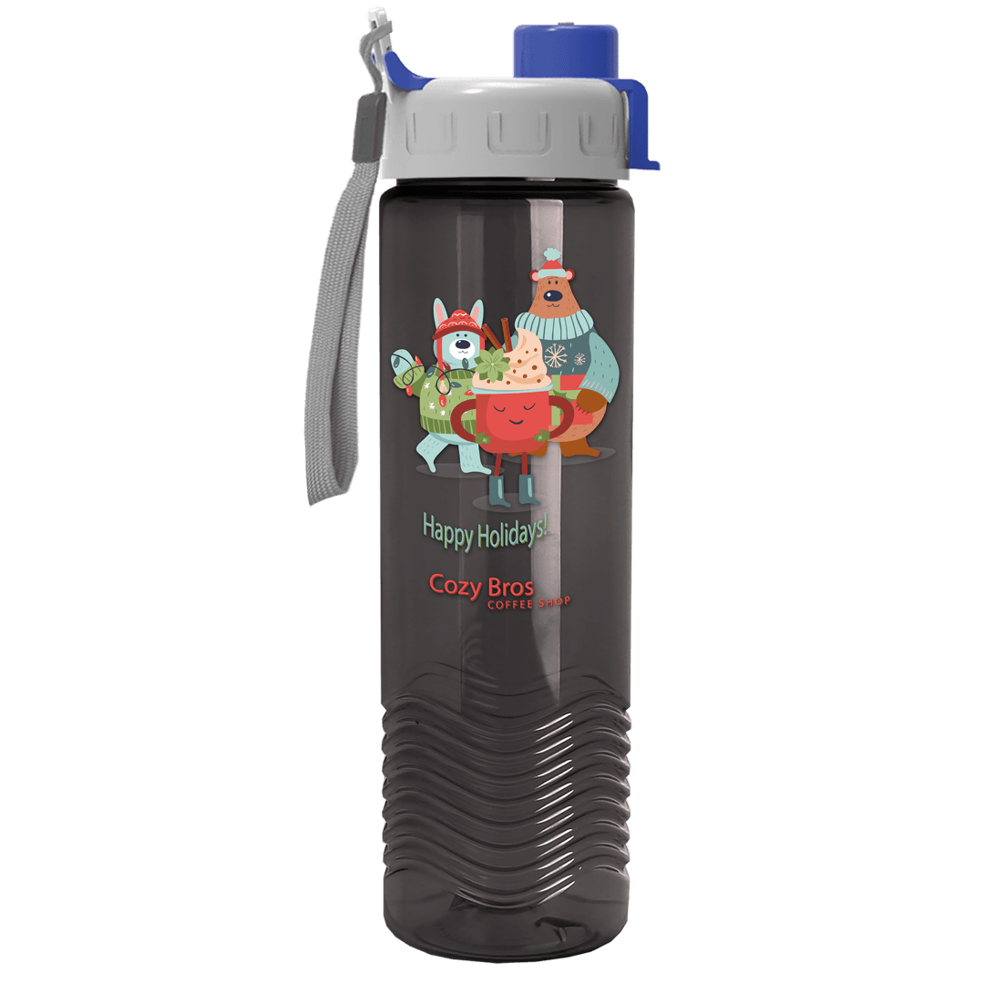 Wave Tritan® Bottle with Quick-Snap Lid - 24 oz.
