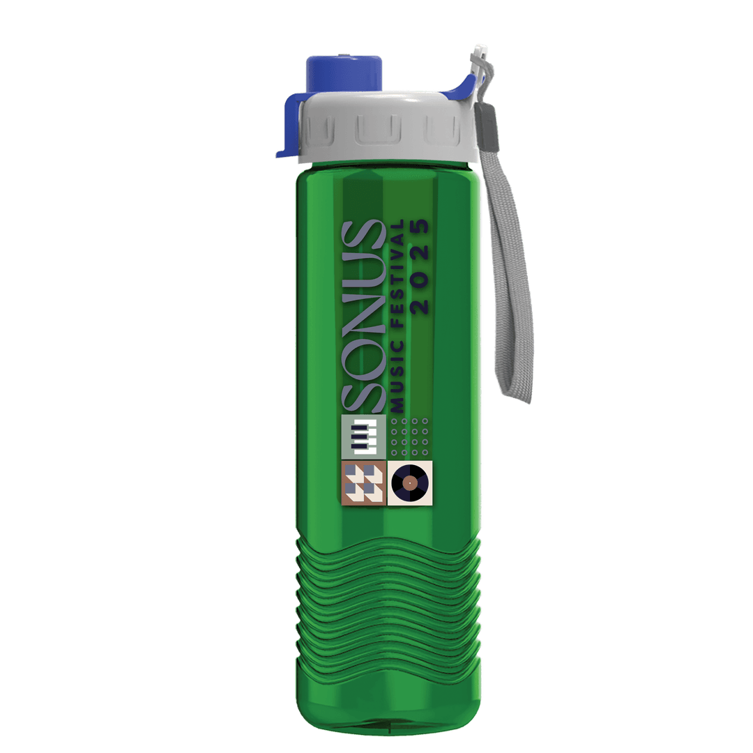 Wave Tritan® Bottle with Quick-Snap Lid and Infuser - 24 oz.