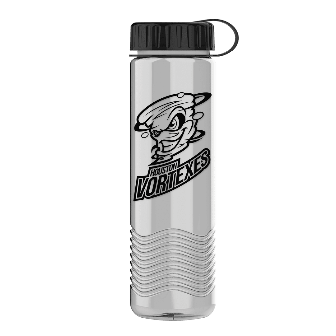 Wave Tritan® Bottle with Tethered Lid - 24 oz.