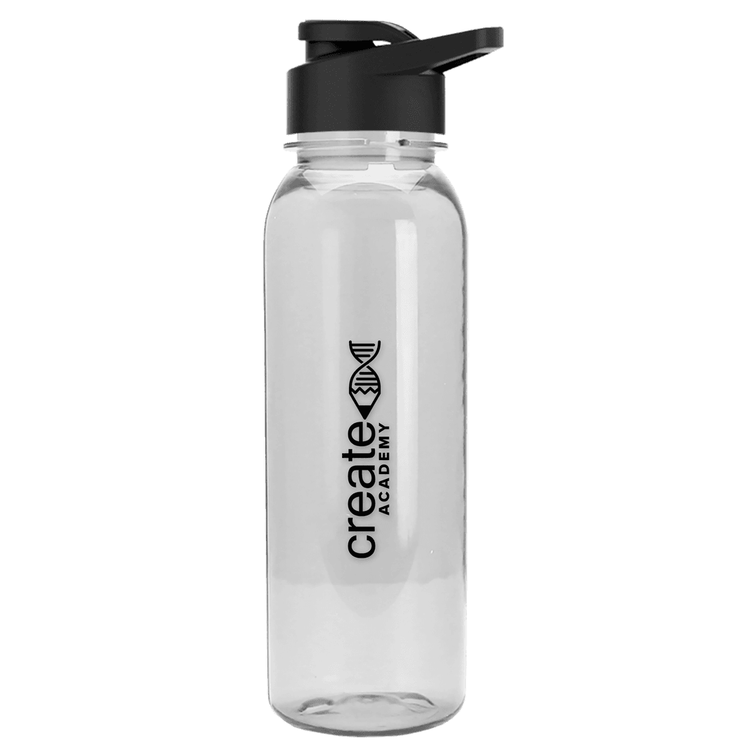 Flat-Sided Tritan® Bottle with Drink-Thru Lid - 24 oz.