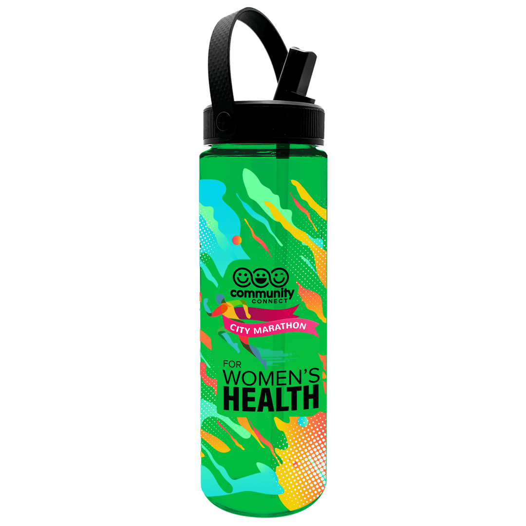 Freedom Tritan® Bottle with Flip-Straw, Swivel-Handle Lid - 28 oz.