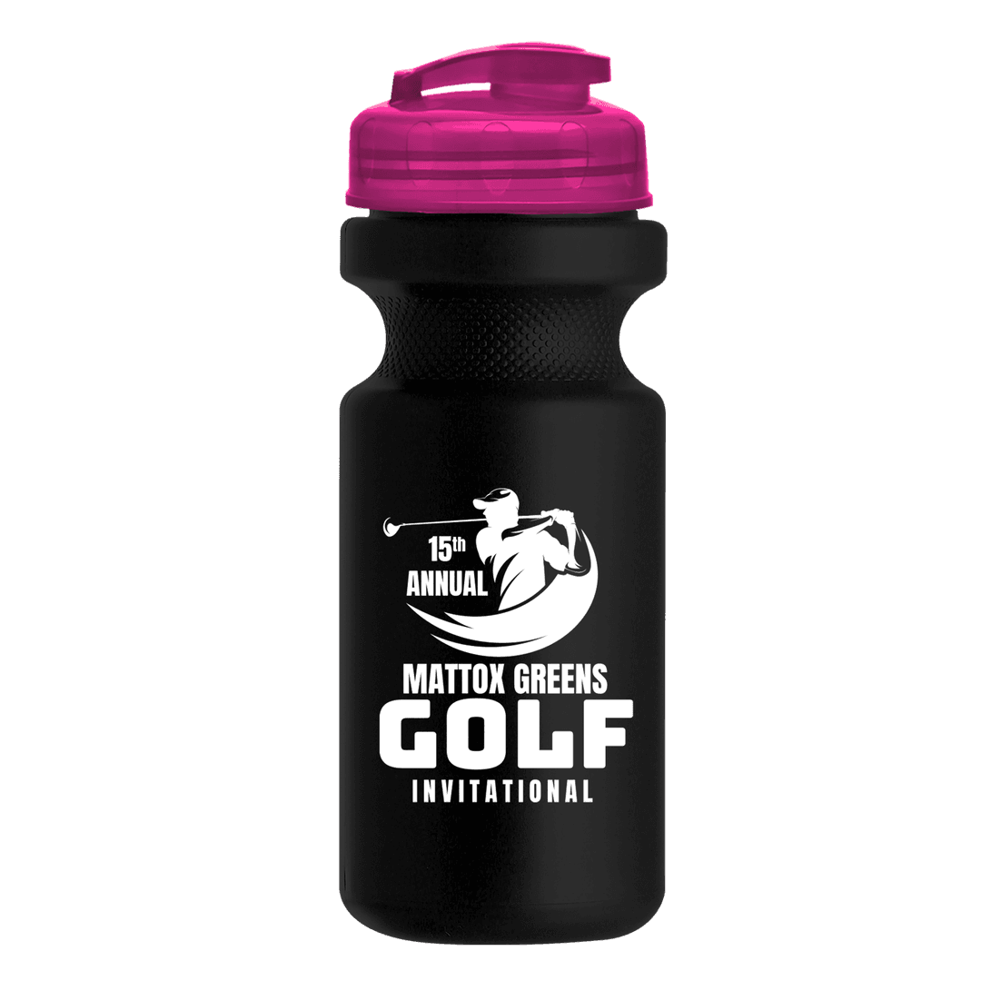Recycled Bike Bottle with Flip-Top Lid - 22 oz.