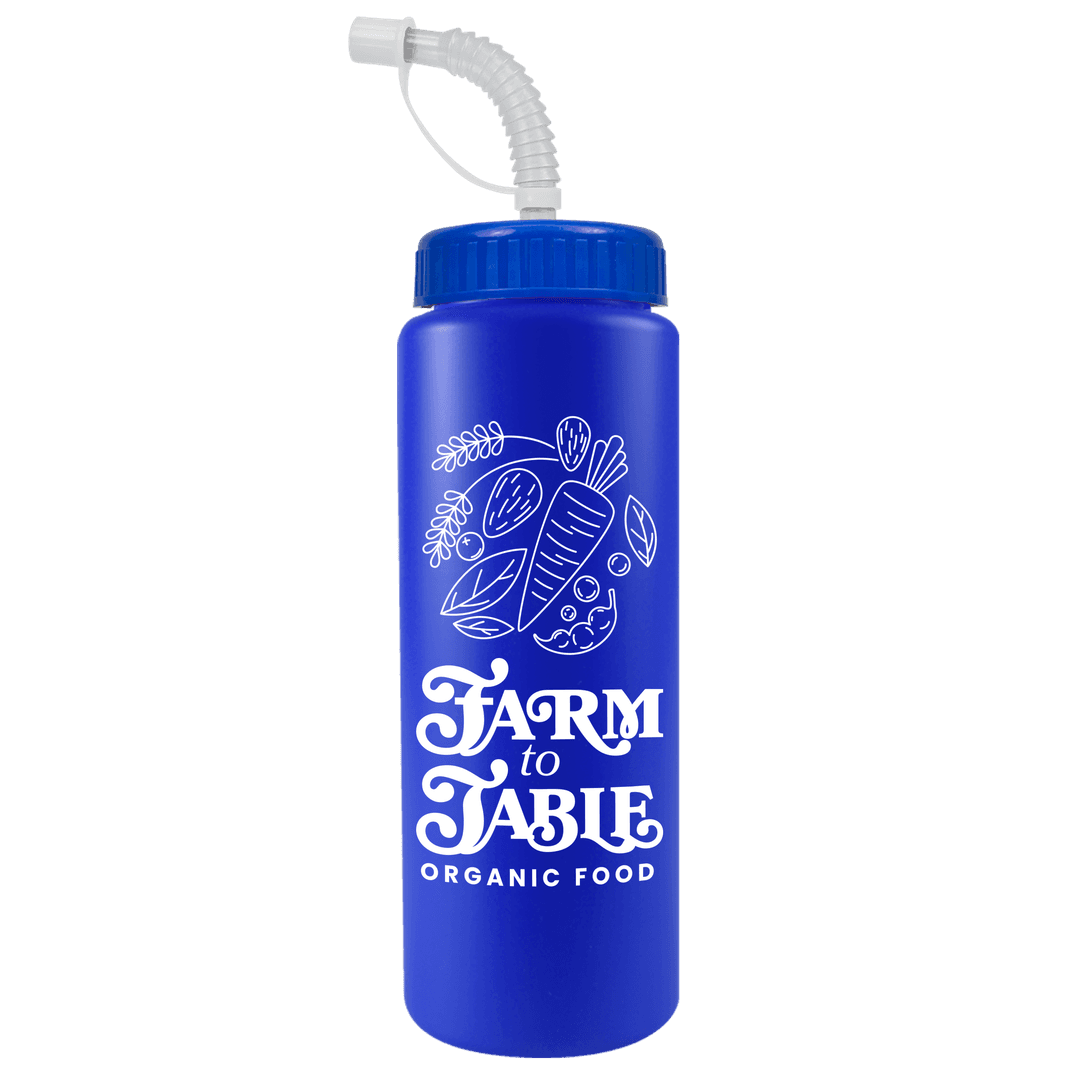 Quart Sport Bottle with Straw Lid - 32 oz.